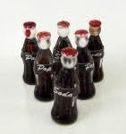 Melody Jane Dolls Houses House Miniature 1:12 Shop Pub Cafe Bar Accessory 6 Bottles Cola Pop Soda