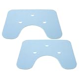 HIAKDOFT 2 Stück-Pack rutschfeste Duschsitzkissen aus Weichem Xpe Material Badewannensitzpolster für Senioren und Mobilitätseingeschränkte Personen mit Schneller Wasserableitung für