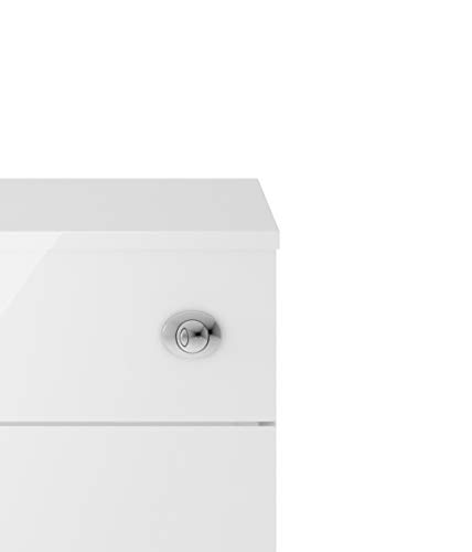 Nuie MOE142 Athena ǀ Modern Bathroom Floor Standing Unit (Excludes WC Pan and Cistern), 853mm x 500mm x 260mm, Gloss White, 500 mm Nuie MOE142 Athena ǀ Modern Bathroom Floor Standing Unit (Excludes WC Pan and Cistern), 853mm x 500mm x 260mm, Gloss White, 500 mm