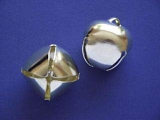 2 Gold 38mm Jingle Bells for Crafts