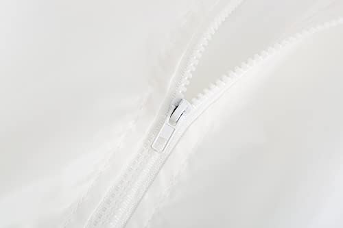 Aitfineism Men's Lightweight Windbreaker Casual Drawstring Hooded Zip Jackets (X-Large, White-2) #TOP4