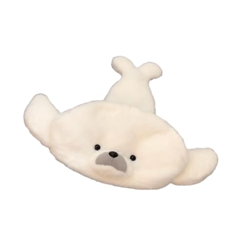 Jojomis Chapeau en Peluche en Forme de Phoque, Chapeau Déguisement Mignon et Chaud, Taille Unique pour Adultes et Enfants, Idéal pour Fêtes et Spectacles
