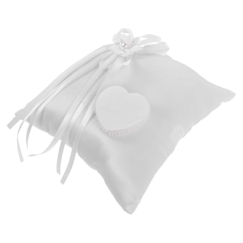Almohada para anillos de boda compacta para evitar caídas en el altar 2