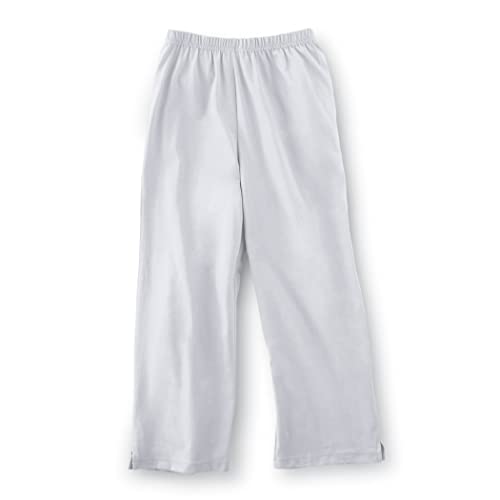 Collections Etc Elastic Waist Comfortable Cropped Capri Pants