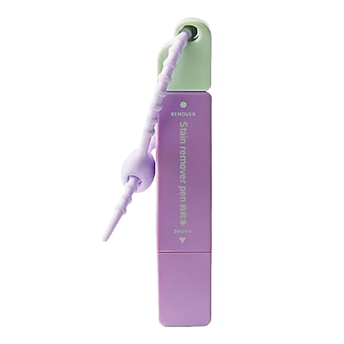 Fleckenstift – Tragbarer Sofort-Fleckenentferner für unterwegs – 12 g – Für Baumwolle, Leinen, Polyester & Mischgewebe – Schnell gegen hartnäckige Flecken – Ohne chemische Substanzen (Lila)