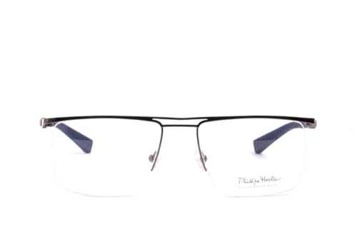 Image of 9860 Unisex Rectangle Half Rim Spectacle | Rectangle Shape Eyewear Frame | Modern Design | Everyday Fashion Accessory