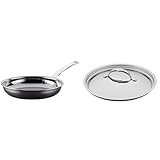 Hestan NanoBond Molecular Titanium Stainless Steel 8.5-Inch Skillet & 11-Inch Stainless Steel Lid Cookware Bundle