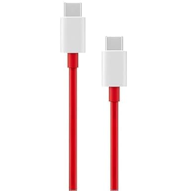 Original 80W One Plus Dash Warp Charge Cable, 6.5A Type-C to USB C Pd Data Sync Fast Charging Cable Compatible with One Plus 8T/ 9/ 9R/ 9 Pro/ 9Rt/ 10R/ Nord & for All (run38)