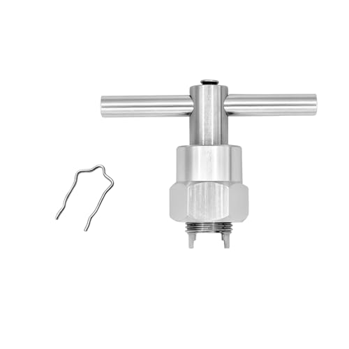 Welvzen Stainless Steel Core Cartridge Puller for 1222, 1225 & 1200, Shower Replacement Cartridge Removal Tool for 104421 with SUS304 Retainer Clip