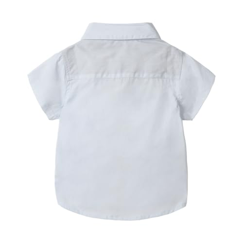 Image of Mud Kingdom Little Boys Dress Shirts Short Sleeve Cute Summer