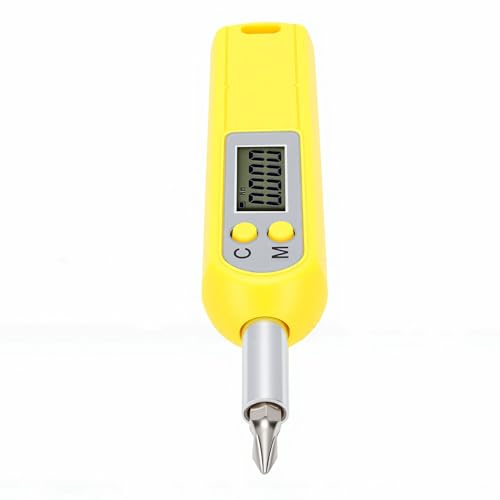 Luocute Juego de Destornilladores de Torsión Digitales de 0,5 N.m, Controlador Ajustable de 1/4 de Pulgada con Pantalla Digital Clara y 4 Unidades de Ingeniería, para Reparación