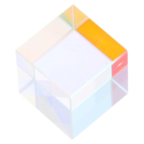 Cabilock Optical Lab Equipment Physics Prism Mixing Colour Cube Light Changing Cube for Teaching Home Decor