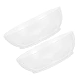 DEARMAMY Set 2 Ciotole per Bilancia da Cucina 600 Ml in Plastica Abs Trasparente Marcature Chiare, Vassoi di Misurazione Alimentare Resistenti per Cottura, Dieta e Preparazione Precisa