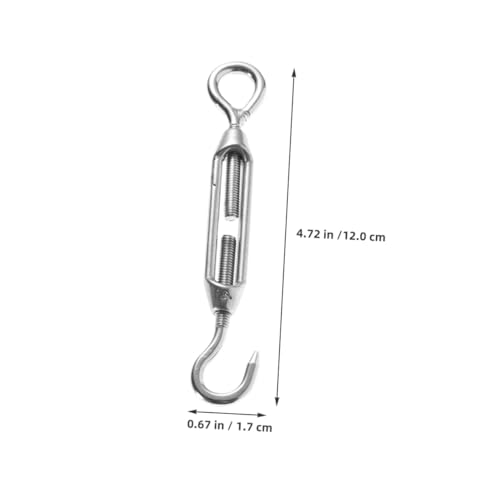 5 piezas de tensores robustos de acero inoxidable para cable de ajuste y tensión de cuerda miniatura 7