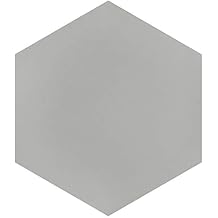 Textile Basic Hex Silver Porcelain Floor and Wall Tile Sample