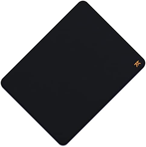 Fnatic Dash M Extended Pro Gaming Mouse Mat for Esports with Stitched Edges and Anti-Slip Rubber Base, Fast Surface (Size M - Medium, Black, Hybrid Fabric) - 360 x 280 x 3mm