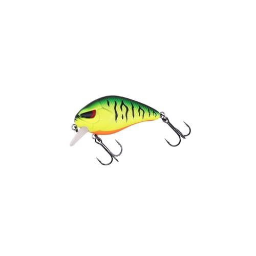 ZECK Wobbler/Kleiner Crankbait für Barsch, Forelle & Döbel - Danny 2.0 | 4,5 cm | 0,5 m F - Firetiger