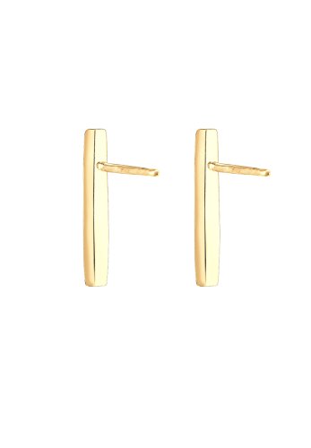 Elli Orecchini Stab Geo Minimal Argento 925 Dorato - 4