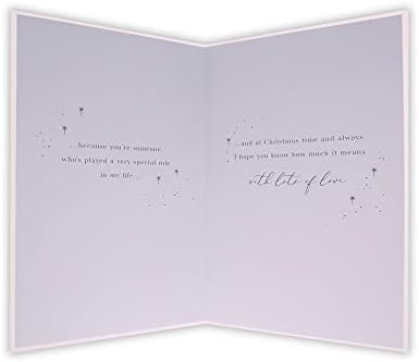 Clintons: Feather Wreath Like a Mum Christmas Card, Like a Mum Xmas Card, Xmas Cards for Like a Mum to me, Multi-Colour, 155 x 235, 1169497