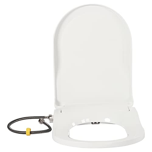 EurHomePlus Non-Electric Bidet Toilet Seat, D Style Bidet Toilet Seat, White Toilet Seat Attachment Bidet, Fits Elongated Toilets, Dual Nozzle System - Bidet with Easy Installation