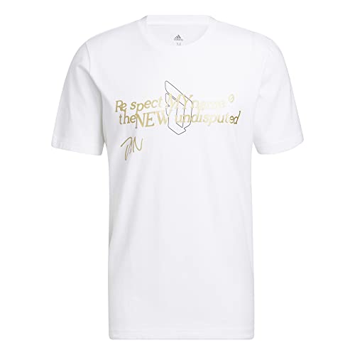 adidas Dame 8 t-shirt homme blanc XS vêtement sport basketball Damian Lillard coton