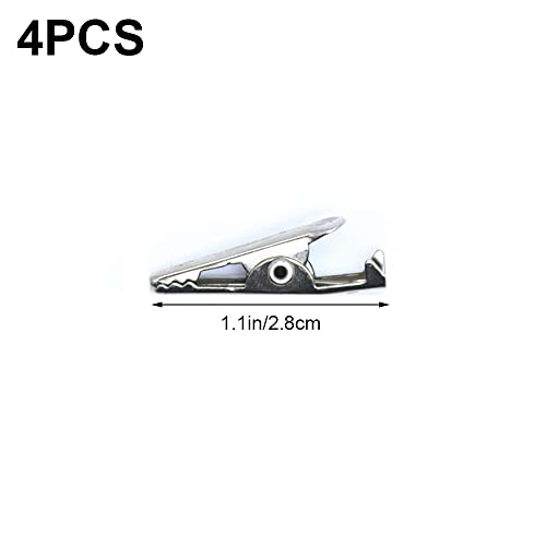 Image of 10 Pcs Boot Covered Testing Alligator Clips Detachable Mini Crocodile Clips to Use Mini Test Crocodile Clamp Clips for Lab Cable School