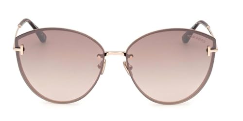 Tom Ford EVANGELINE FT 1106 Rose Gold/Brown Shaded 63/14/140 women Sunglasses2
