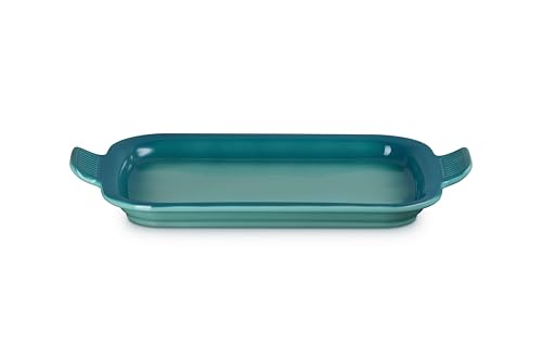 Image of Le Creuset Stoneware Rectangular Dish with Platter Lid, 3 qt., Riviera