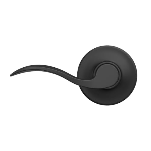 Image of SCHLAGE Accent Hall /Closet Passage Door Handle, Reversible, Matte Black