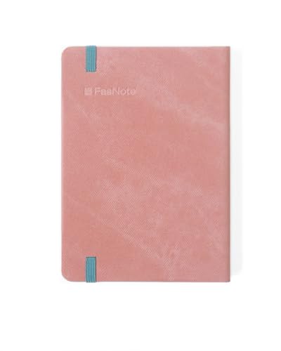 Image of A6 Professional Notebook, 160 Lined Pages, 100 GSM Thick Paper, Premium PU Leather Hardcover, Includes 2025 Annual Planning Card, Rose Tan