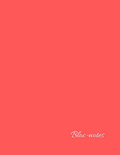 Bloc-notes: Carnet de notes - 120 pages lignées - papier blanc - format 21.59 x 27.94 cm