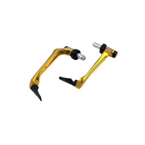 AeroParts Bike Carbon Brake Clutch Lever Hand Guard Protector Handlebar Universal Hand Guard CNC Lever Protector Golden Pulsur 10 Type-1