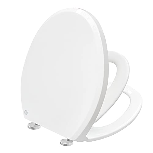 Round Toilet Seat with Built in Child Seat, Slow Close and Easy to Install with American Standard Hinges, Quick Release… - Image 7