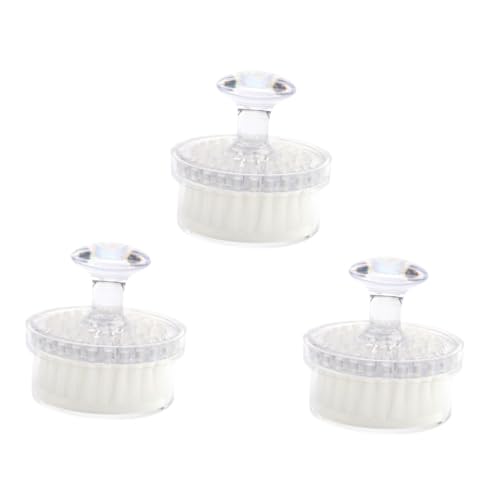 HAKIDZEL Soft Bristle Facial Cleansing Brush 3-Piece Face Exfoliator Brush Set Gentle on Skin Excellent for Women