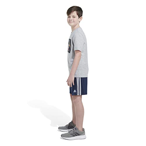 Image of Adidas Boys Short Sleeve T-Shirt Sports Graphic Tee Shirt