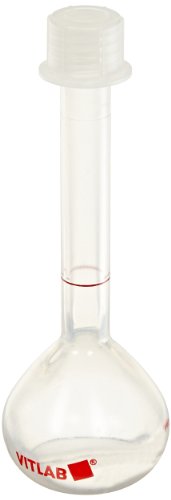 Flacon volumétrique Vitlab 50ml en PMP isotherme haute résistance