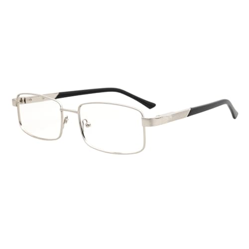 Montura de gafas de metal plata c3 para hombre y mujer diseño unisex duradero