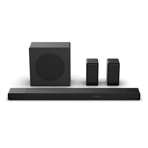 Hisense AX5140Q, 5.1.4 CH Soundbar, 4 up-firing speakers, Hi-Concerto,Dolby Atmos, DTS:X, Room fitting tuning, True wireless rear surround speakers,6.5" wireless subwoofer, EzPlay 3.0,ConnectLife