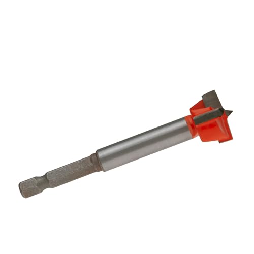 Forstner Drill Bit 2PCS 26mm Hex Wood Cutter Boring Hole Tool Hinge Woodwork Drilling Kit for Woodworking DIY Tools Cabinet Mounting Plates Kitchen Cupboard Wooden Furniture Carbide Steel (26x90mm) - Image 4