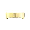 Gold Smooth Pure Color Grillz Teeth Cap for Upper and Bottom