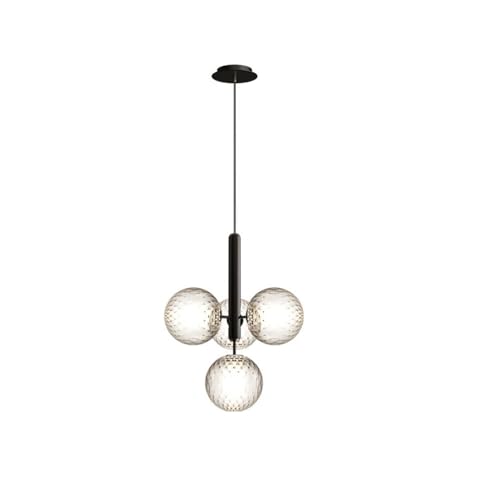 Lustre médiéval boule de verre LED design intérieur maison