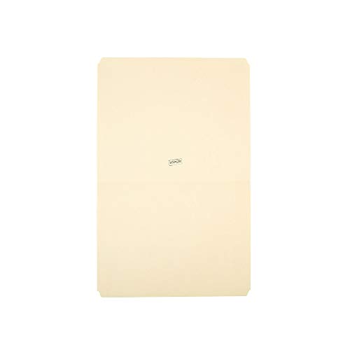 Staples 393125 100% Recycled Manila File Folder Letter Straight Tab 100/Box #TOP2