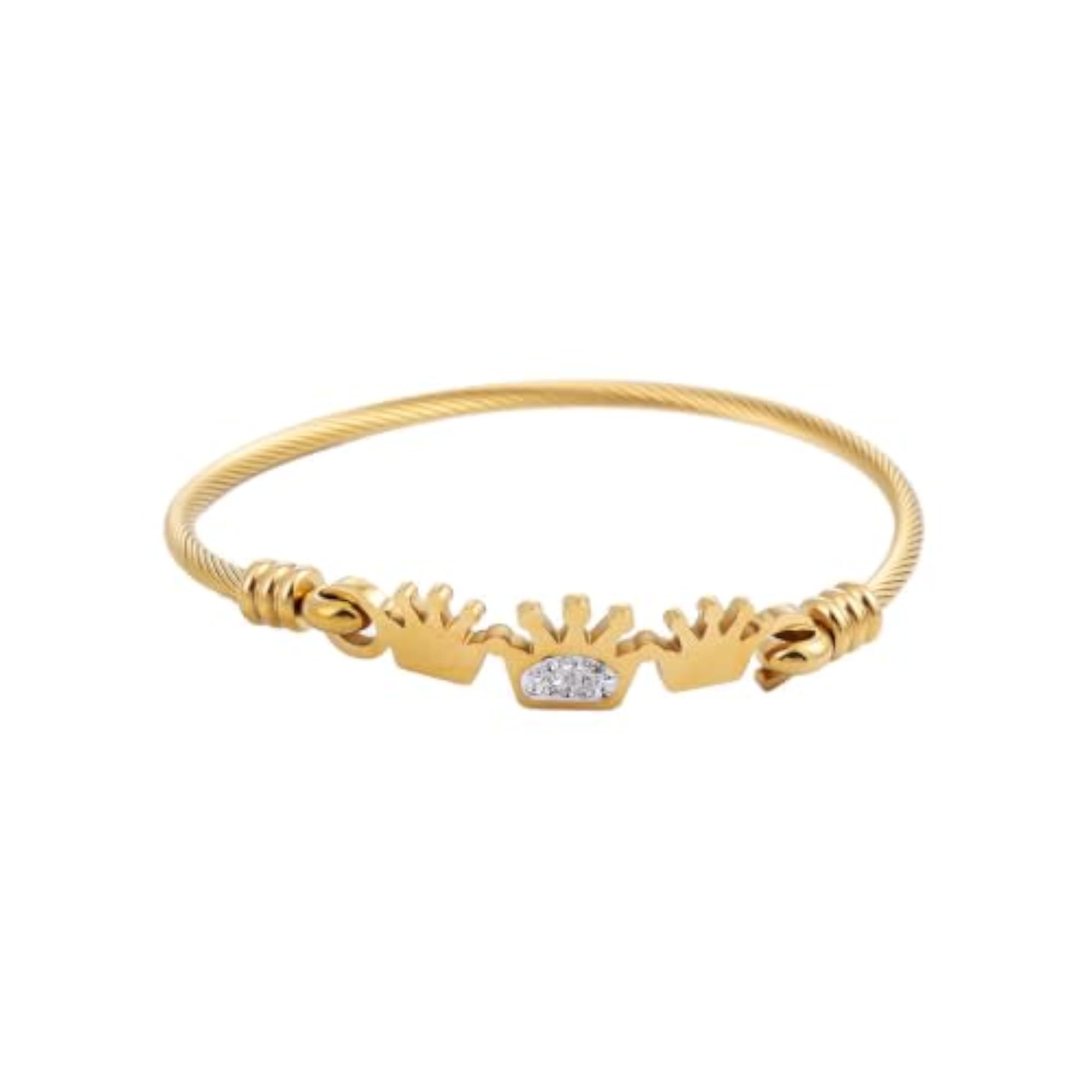 Men's Kingmaker Crown Cuff Bracelet, Stylish Hand Band