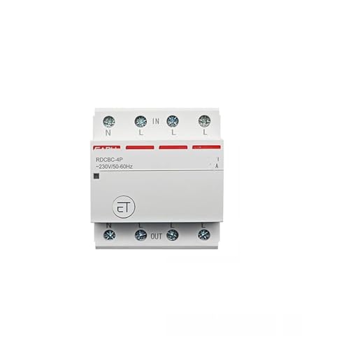 Interruptor de relé inteligente RDCBC-4P 80A con control remoto por voz para riel DIN