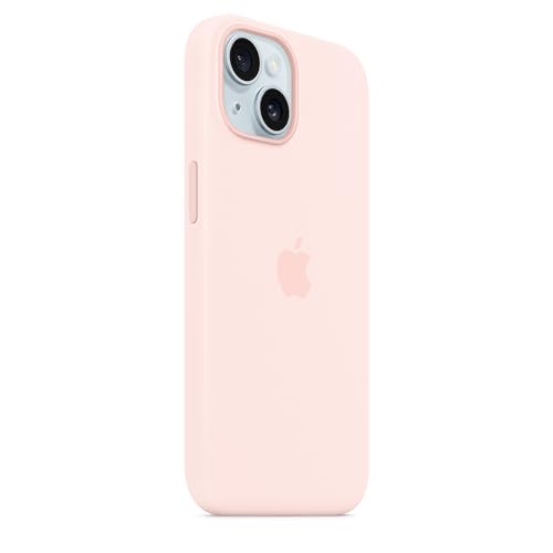 Apple iPhone 15 Silikon Case mit MagSafe – Hellrosa ​​​​​​​ – Ansicht 6