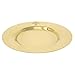 Needzo Polished Brass Communion Paten with Engraved Fleur De Lis Cross, 4.5 Inches (Set of 2)
