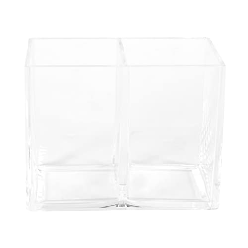 Youdefa Portacepillos de Maquillaje de AcríLico Transparente BolíGrafo LáPiz Portavasos Estuche de Almacenamiento CosméTico PapeleríA de Escritorio Organizador Organizadores