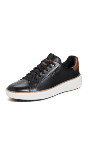 Cole Haan GrandPro Topspin TĂŞnis masculino de golfe, Preto/Pecan/Branco, 40