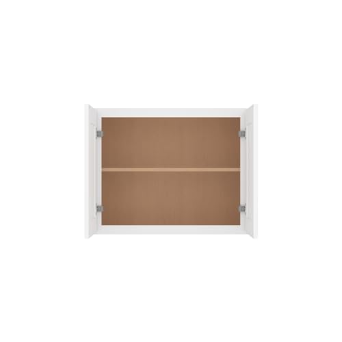 Image of Furinno Shaker Wall Kitchen Cabinet 2-Doors, Ready to Assemble, 12 D x 30 W x 24 H, White