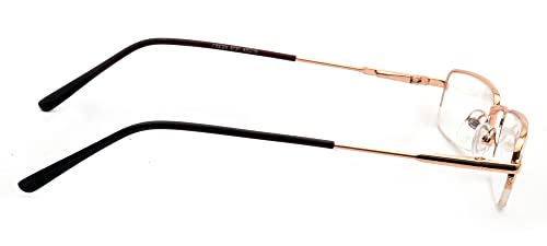 Image of FRESH Reading Glasses | Rectangular half Rim Eyeglasses | For Unisex | Free Size